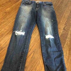 Distressed Blue Women's Jeans